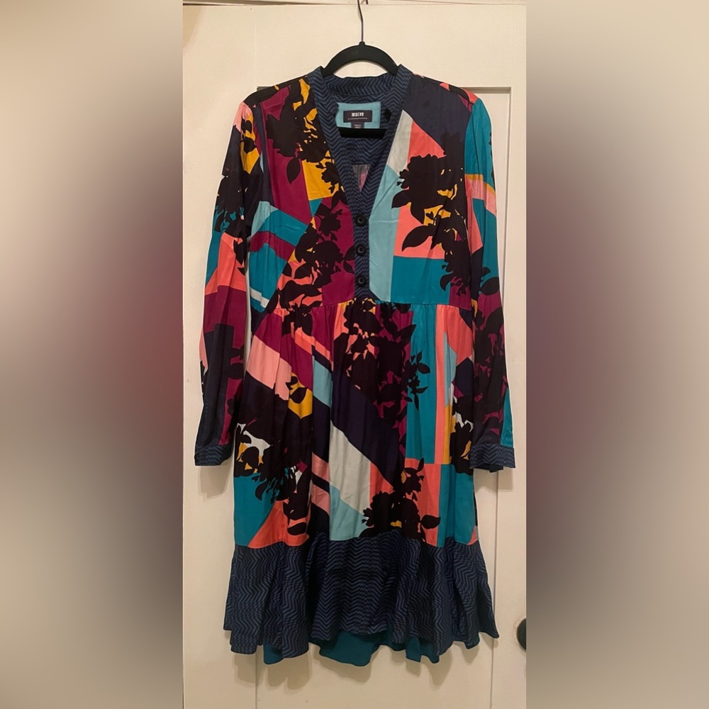 Anthropologie Maeve Gillian Abstract Shirtdress Size Small - Picture 2 of 3